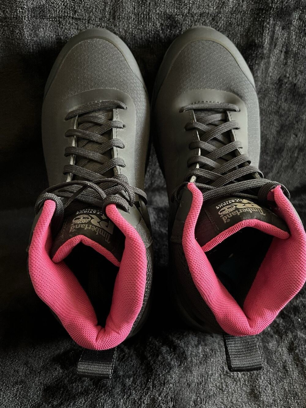 Timberland PRO Powertrain Alloy Toe ESD Work Shoes Women’s 7 Black Pink